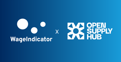 Logo's of WageIndicator Foundation and Open Supply Hub