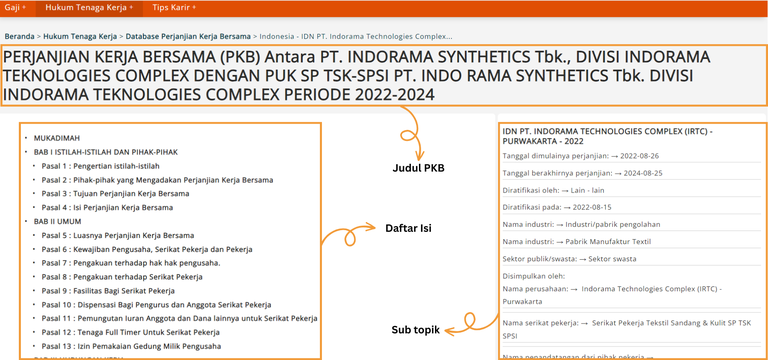 Tampilan Pertama Isi PKB