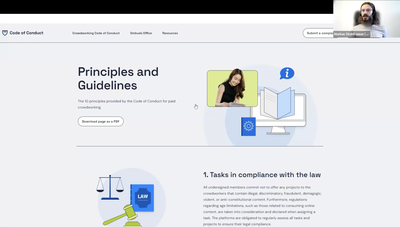 WageIndicator - A Level Playing Field for Gig Workers - Testbirds, the Crowdworking Code of Conduct, and Nippy: Ensuring Fairness and Benefits to Workers